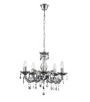 GLOBO STYLOWY ŻYRANDOL MARIA TERESA CUIMBRA 63117-5 SREBRNY AKRYL