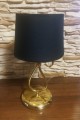 lampa nocna na stolik do sypialni złota czarny abażur alfa.JPG