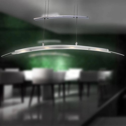 GLOBO DESIGNERSKA NOWOCZESNA LAMPA WISZĄCA LED DYLAN 68105-4H GLASS/CHROM