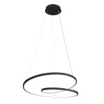 ITALUX NOWOCZESNA LAMPA WISZĄCA ŻYRANDOL LED REINA PND-21692-M-BK CZARNA