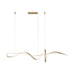 ITALUX DESIGNERSKA NOWOCZESNA LAMPA WISZĄCA ŻYRANDOL LED  MILA PND-23523-GD GOLD
