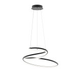 ITALUX NOWOCZESNA LAMPA WISZĄCA LED SPIRALA LORILA  PND-2168-M-BK BLACK