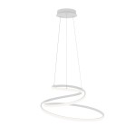 ITALUX NOWOCZESNA LAMPA WISZĄCA LED SPIRALA LORILA  PND-2168-M-WH WHITE