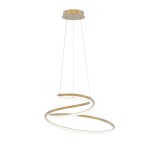 ITALUX NOWOCZESNA LAMPA WISZĄCA LED SPIRALA LORILA  PND-2168-M-GD GOLD