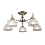ITALUX STYLOWY ŻYRANDOL PLAFON SUFITOWY FENER PND-40653-5-ABR-WH PATYNA