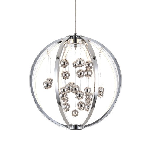 LUXERA NOWOCZESNY ŻYRANDOL LED KULA BALL GALACTICA 61300A CHROM