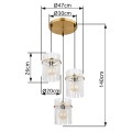 lampa wiszaca żyrandol na plafonie złota globo gorley salonu apartamentu sypialni loftu.jpg