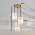 lampa zwi 3 lampy na plafonie gorley globo złota salonu sypialni apartamentu loftu nad stół.jpg
