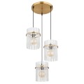 lampa plafon zwisowy żyrandol gorley globo złoty 3 lampy salonu apartamentu klubu loftu sypialni.jpg