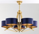 JUPITER STYLOWY ŻYRANDOL ABAŻUROWY KASZMIR 5 2114 GOLD/GRANAT 