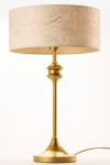 JUPITER STYLOWA LAMPA NOCNA Z ABAŻUREM KASZMIR 2112 GOLD/WHITE