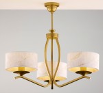JUPITER STYLOWY ŻYRANDOL ABAŻUROWY KASZMIR 3 2109 GOLD/WHITE