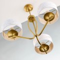 lampa żyrandol sufitowy abazurowy złoty jupiter kaszmir 3 biura apartamentu klubu kawiarni.jpg
