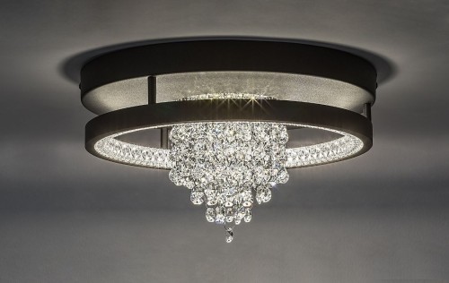 RABALUX NOWOCZESNY PLAFON KRYSZTAŁOWY MARIBELL LED 71353 BLACK