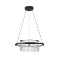 nowoczesna lampa led z kryształami maribell rabalux czarna salonu sypialni apartamentu jadalni nad stół blat wyspę.jpg