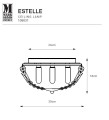 sufitowa lampa kryształowa do łazienki mosiądz patyna estelle markslojd.jpg