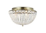 MARKSLOJD ŁAZIENKOWY PLAFON KRYSZTAŁOWY ESTELLE 105796 IP44 PATYNA ANTIQUE BRASS