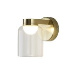 S-LIGHT NOWOCZESNY KINKIET ŁZIENKOWY IP44 23-083-1SB  SATIN BRASS