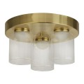 lampa sufitowa plafon led do łazienki łazienkowy ip44 złoty mosiądz satynowany highball.jpg