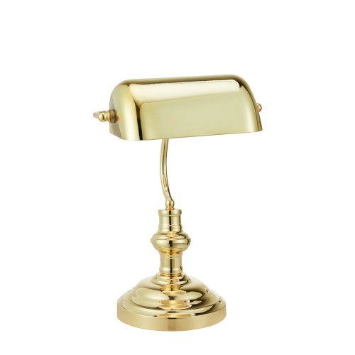 MARKSLOJD BANKIERSKA LAMPA BIURKOWA GABINETOWA BANKERS 108977 ZŁOTA BRASS