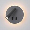 lampa na ścianę do czytania kinkiet reflektor led sypialni biura salonu szary furla italux.jpg