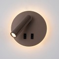 lampa na ścianę do sypialni z reflektorkiem do czytania podświetlana furla italux coffe.jpg