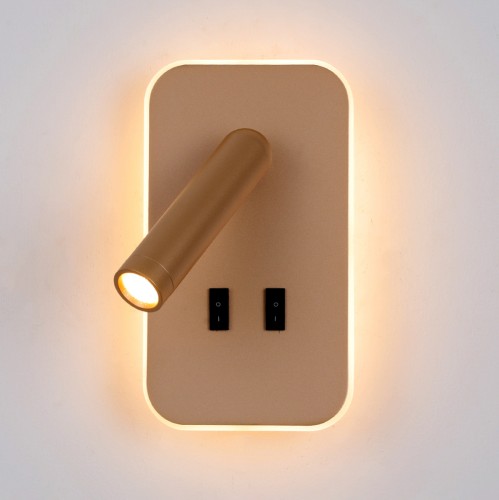 ITALUX NOWOCZESNY KINKIET REFLEKTOROWY LED  DORIA WL-83957-1-GD GOLD
