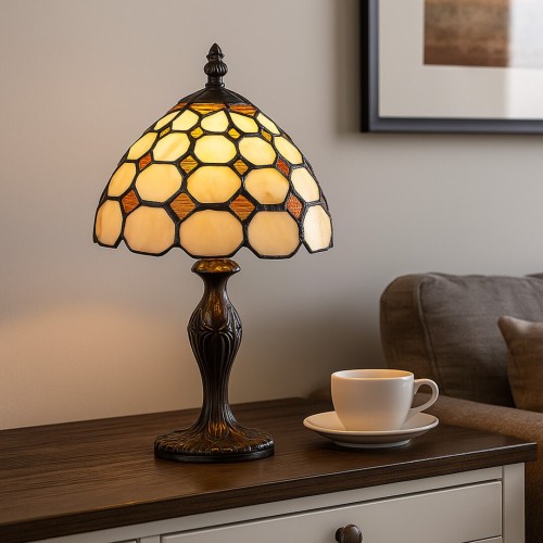 RABALUX LAMPA NOCNA STOŁOWA GABINETOWA TIFFANY MARVEL 8072 SMALL MULTICOLOR