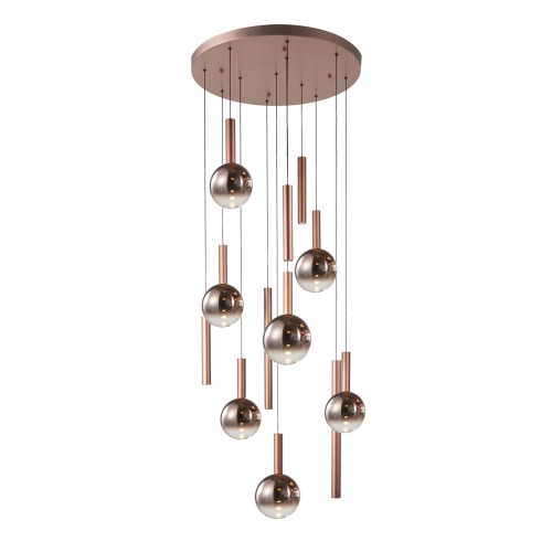 lampa żyrandol na plafonie camino italux salonu apartamentu klubu dworku miedziany.jpg