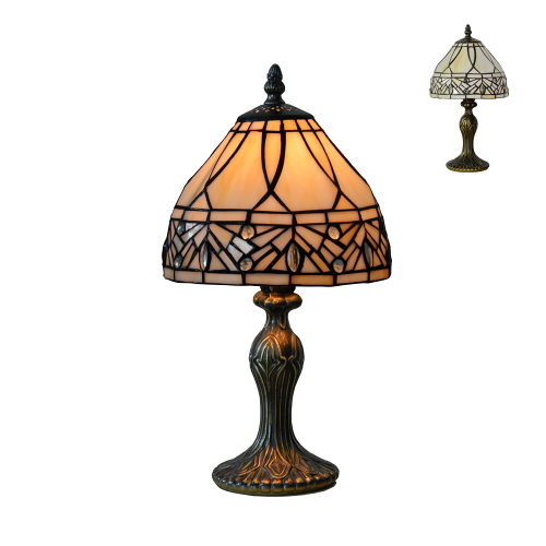 LUXERA WITRAŻOWA LAMPA GABINETOWA NOCNA TIFFANY No.242 PREZENT