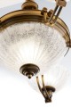 lampa żyrandol sufitowy carmen jupiter mosiądz patyna salonu hotelu apartamentu klubu hotelu.jpg