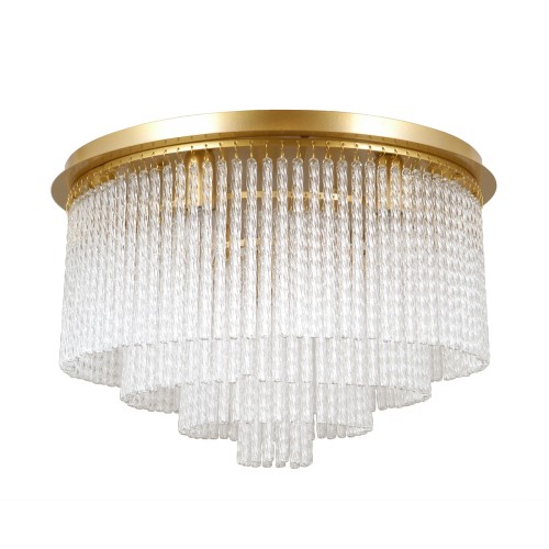 ITALUX LAMPA SUFITOWA PLAFON Z SOPELKAMI GLAMOUR NAUTE PLF-40931-9A-GD GOLD 