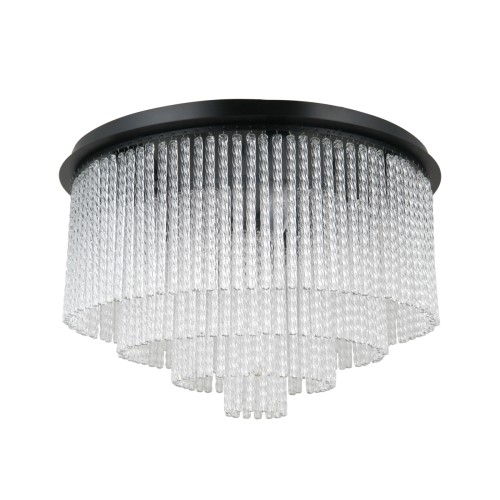 ITALUX LAMPA SUFITOWA PLAFON Z SOPELKAMI GLAMOUR NAUTE PLF-40931-9A-BK BLACK