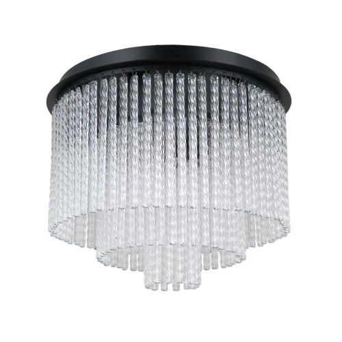 ITALUX LAMPA SUFITOWA PLAFON Z SOPELKAMI GLAMOUR NAUTE PLF-40931-7A-BK BLACK 