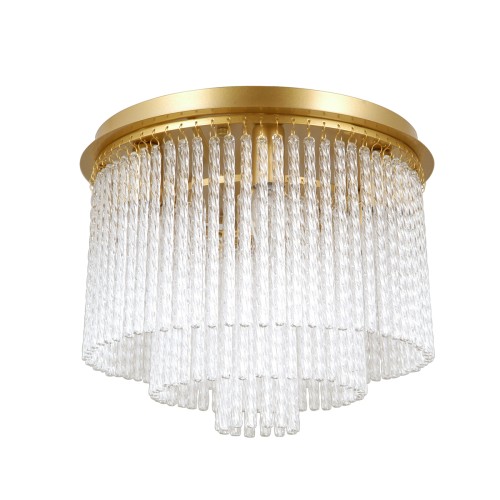 ITALUX LAMPA SUFITOWA PLAFON Z SOPELKAMI GLAMOUR NAUTE PLF-40931-7A-GD GOLD