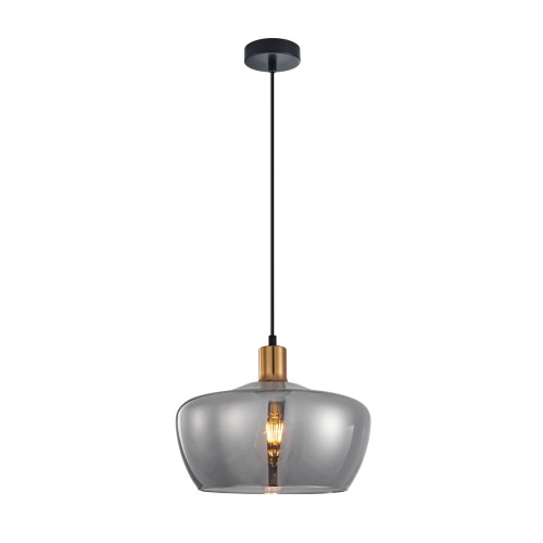 ITALUX LOFTOWA LAMPA WISZĄCA ZWIS PAROLA PND-3636-1-BRO-SG SMOKE