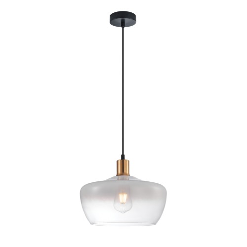 ITALUX LOFTOWA LAMPA WISZĄCA ZWIS PAROLA PND-3636-1-BRO-W WHITE/CLEAR