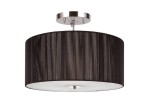 GLOBO LAMPA WISZĄCA ŻYRANDOL PLAFON ABAŻUROWY TWINE 15101-3 BLACK