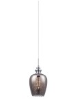 ITALUX NOWOCZESNA LAMPA WISZĄCA Z KRYSZTAŁKAMI PIRITA 2286/1A CR SMOKE/CHROM