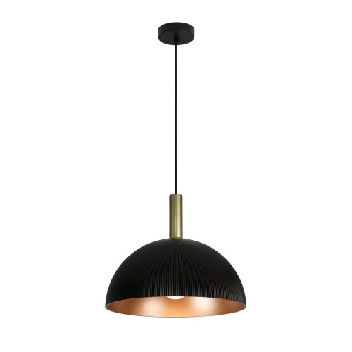 ITALUX LOFTOWA INDUSTRIALNA LAMPA WISZĄCA LANTA PND-23906-1-BK-GD BLACK/GOLD