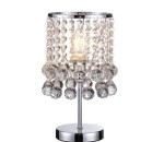 REALITY KRYSZTAŁOWA LAMPA NOCNA STOŁOWA LONDON CRYSTAL CHROM