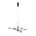 Nowoczesna lampa wisząca LED Italux AD16014-6B DARK COFFEE salonu pokoju.jpg