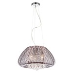 ITALUX NOWOCZESNA LAMPA WISZĄCA Z KRYSZTAŁKAMI LYNA MDM2234-3 BRĄZ