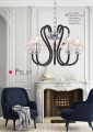 stylowy klasyczny żyrandol glamour czarny do sypialni salonu black champagne.jpg