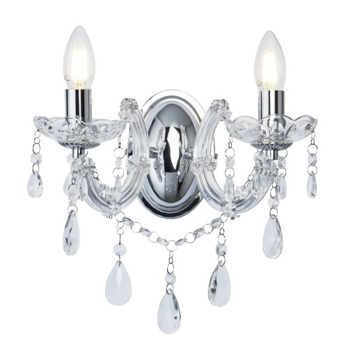 S-LIGHT KINKIET KRYSZTAŁOWY MARIA TERESA 399 CHROM