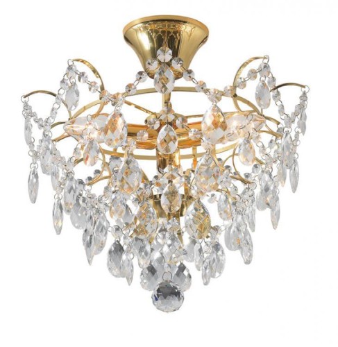 MARKSLOJD PLAFON KRYSZTAŁOWY ROSENDAL 3 100538 ZŁOTY
