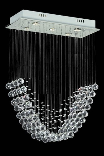 REALITY PLAFON KRYSZTAŁOWY AMALIA 5xGU10 USE LED CHROM