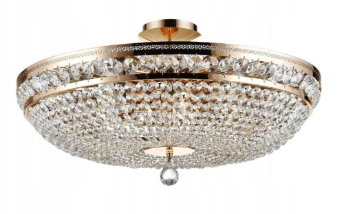 MAYTONI STYLOWA PLAFONIERA KRYSZTAŁOWA OTTILIA DIA700-12 GOLD CLEAR