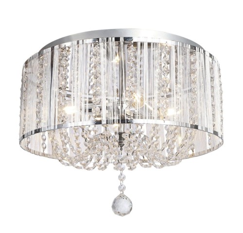 REALITY NOWOCZESNY PLAFON KRYSZTAŁOWY EVARTON 4xE14 CHROM