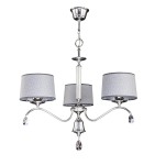 JUPITER STYLOWY ŻYRANDOL ABAŻUROWY Z KRYSZTAŁAMI EGIDA EG-3 CHROM